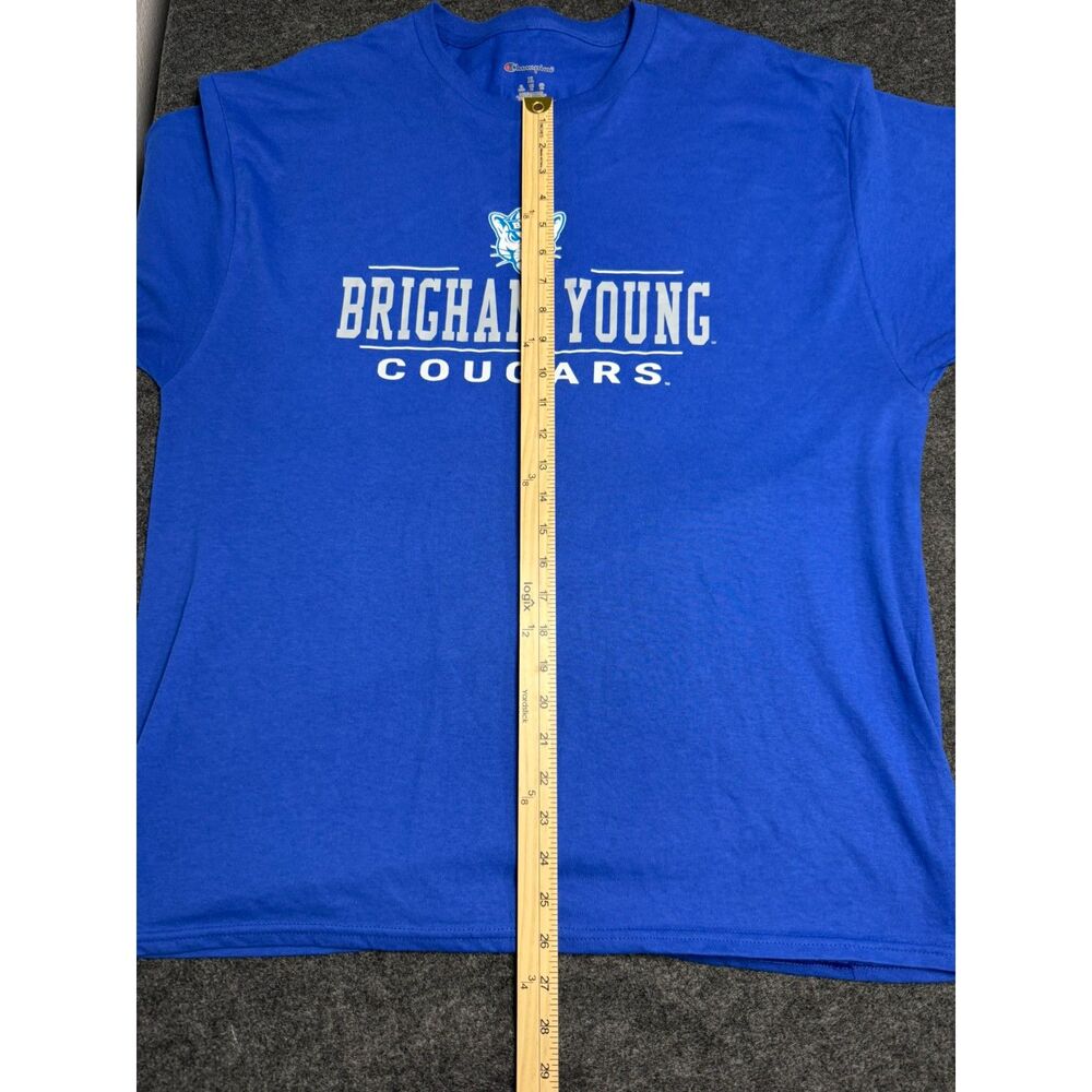 Champion BYU Brigham Young Cougars T-Shirt Blue Men's XL NCAA College - Picture 3 of 5